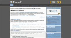 Desktop Screenshot of knovel.sk