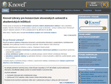 Tablet Screenshot of knovel.sk